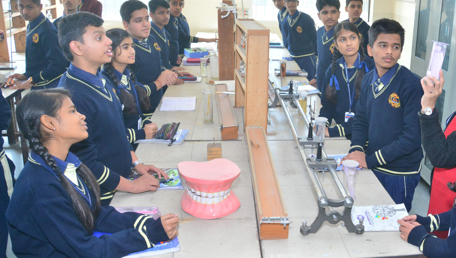 The science laboratory at SPS Convent School